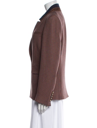 Veronica Beard Plaid Print Blazer