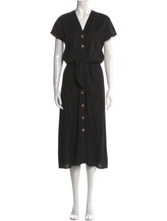 Veronica Beard V-Neck Long Dress