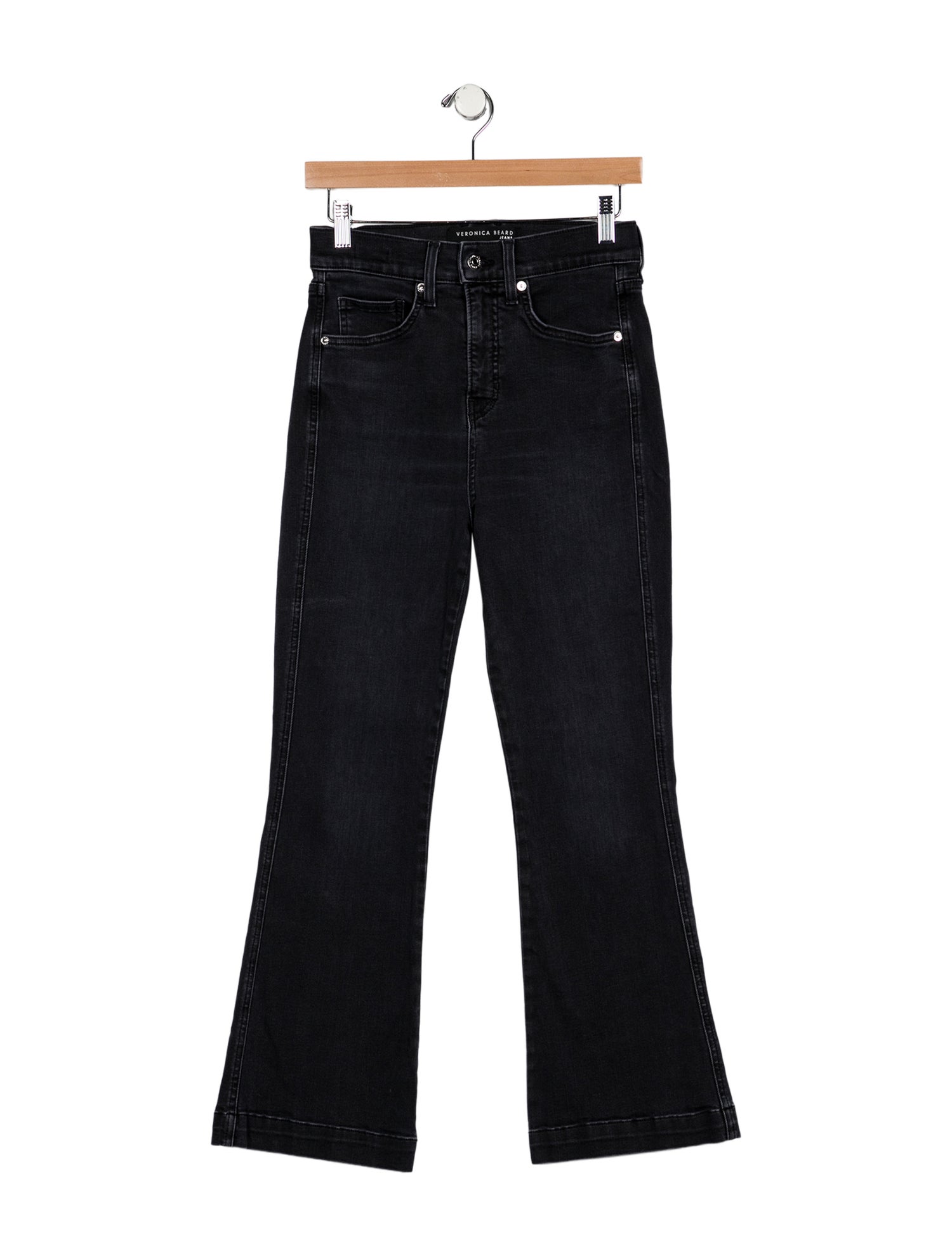 Veronica Beard High-Rise Wide Leg Jeans