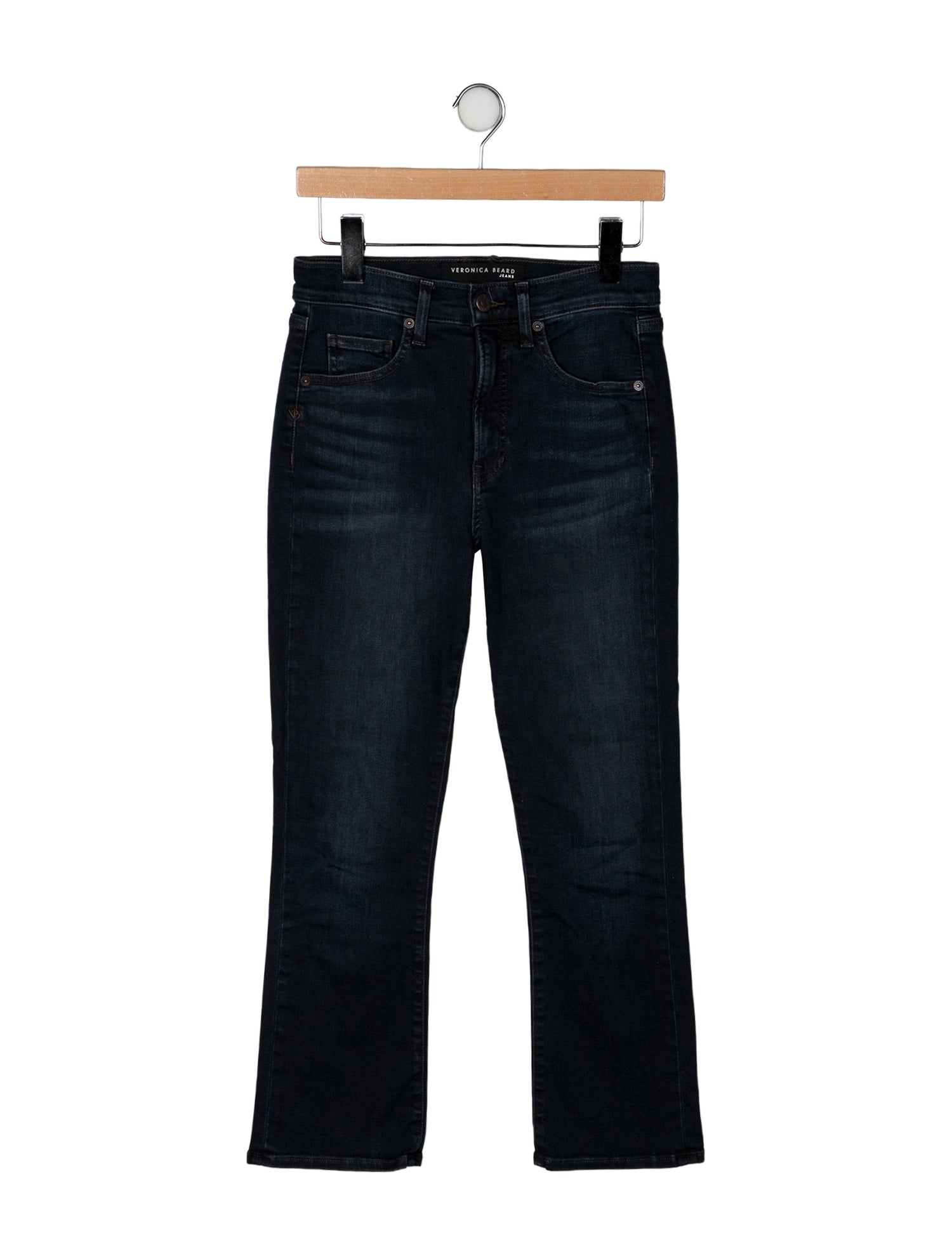 Veronica Beard High-Rise Straight Leg Jeans