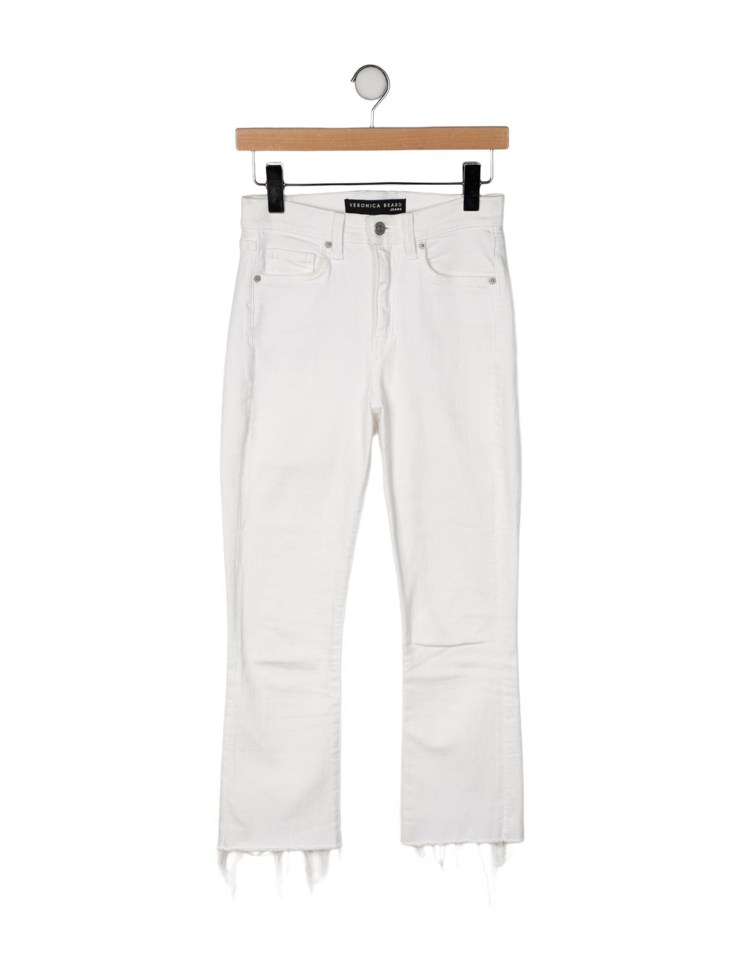 Veronica Beard Mid-Rise Straight Leg Jeans