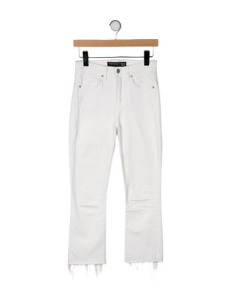 Veronica Beard Mid-Rise Straight Leg Jeans