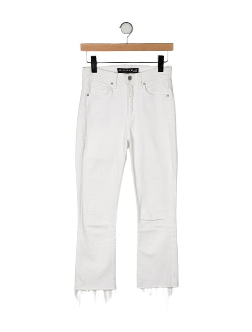 Veronica Beard Mid-Rise Straight Leg Jeans