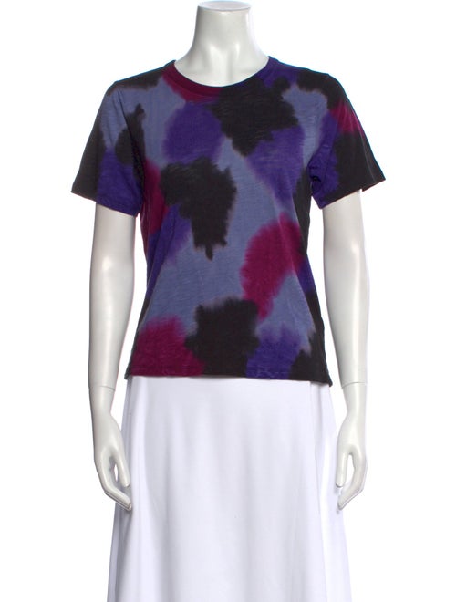 Veronica Beard Tie-Dye Print Crew Neck T-Shirt