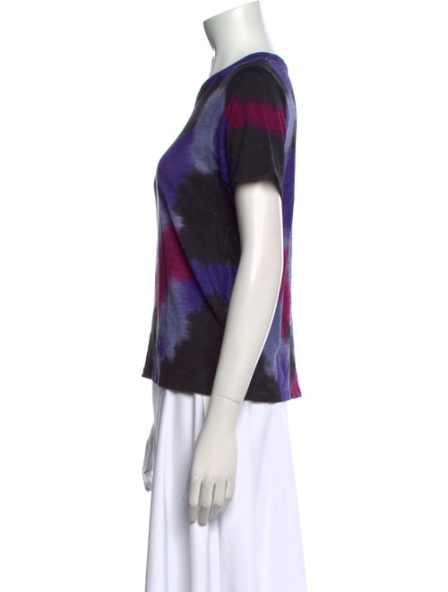 Veronica Beard Tie-Dye Print Crew Neck T-Shirt