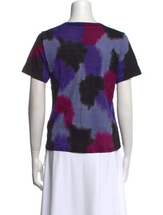 Veronica Beard Tie-Dye Print Crew Neck T-Shirt