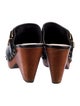 Veronica Beard Leather Studded Accents Mules