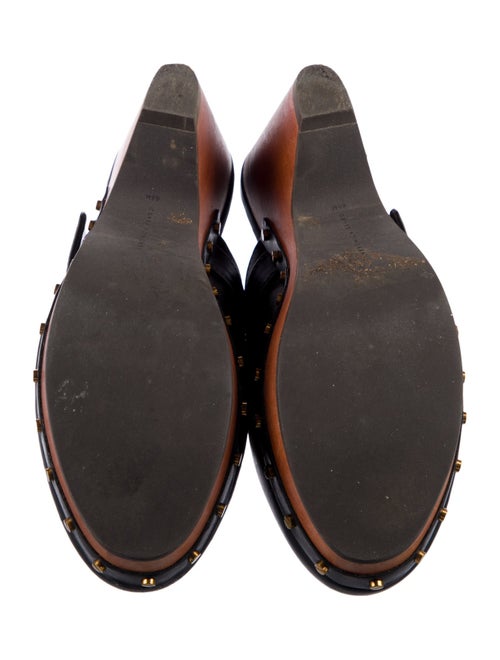 Veronica Beard Leather Studded Accents Mules