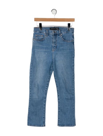 Veronica Beard High-Rise Straight Leg Jeans