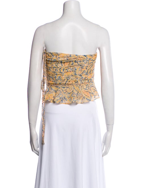 Veronica Beard Silk Printed Crop Top