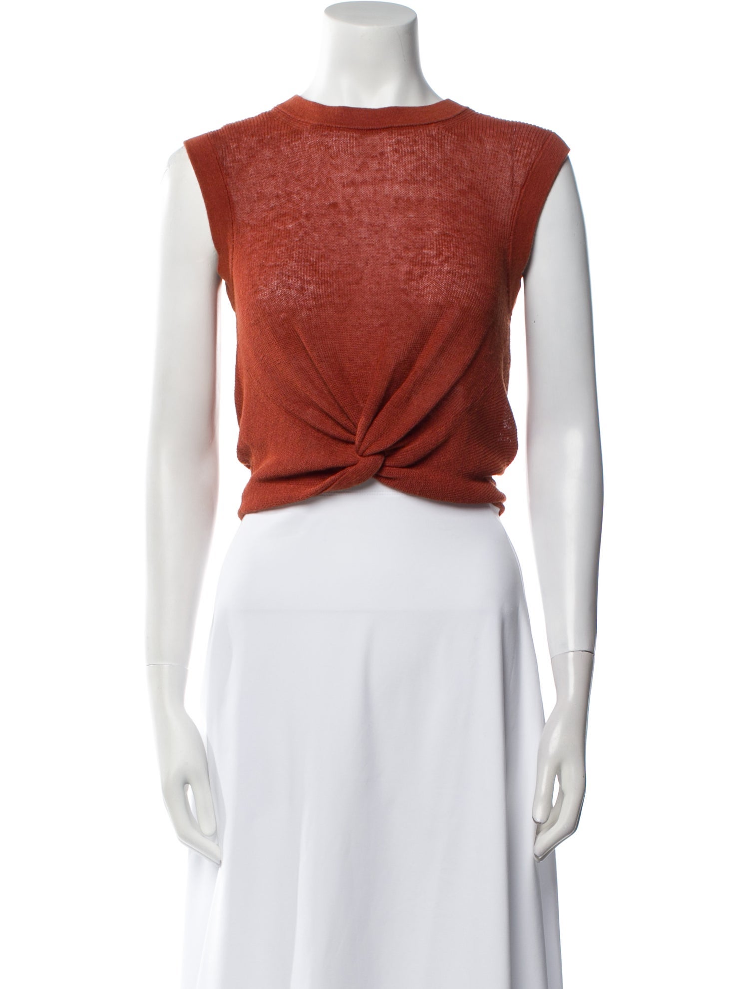 Veronica Beard Linen Crew Neck Sweater