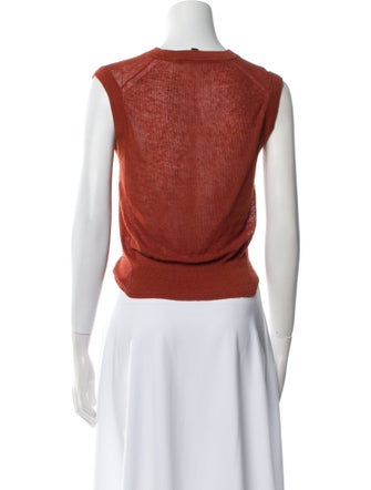 Veronica Beard Linen Crew Neck Sweater