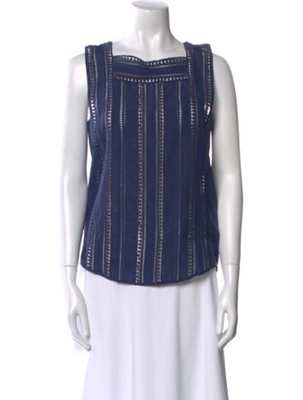 Veronica Beard Silk Striped Top