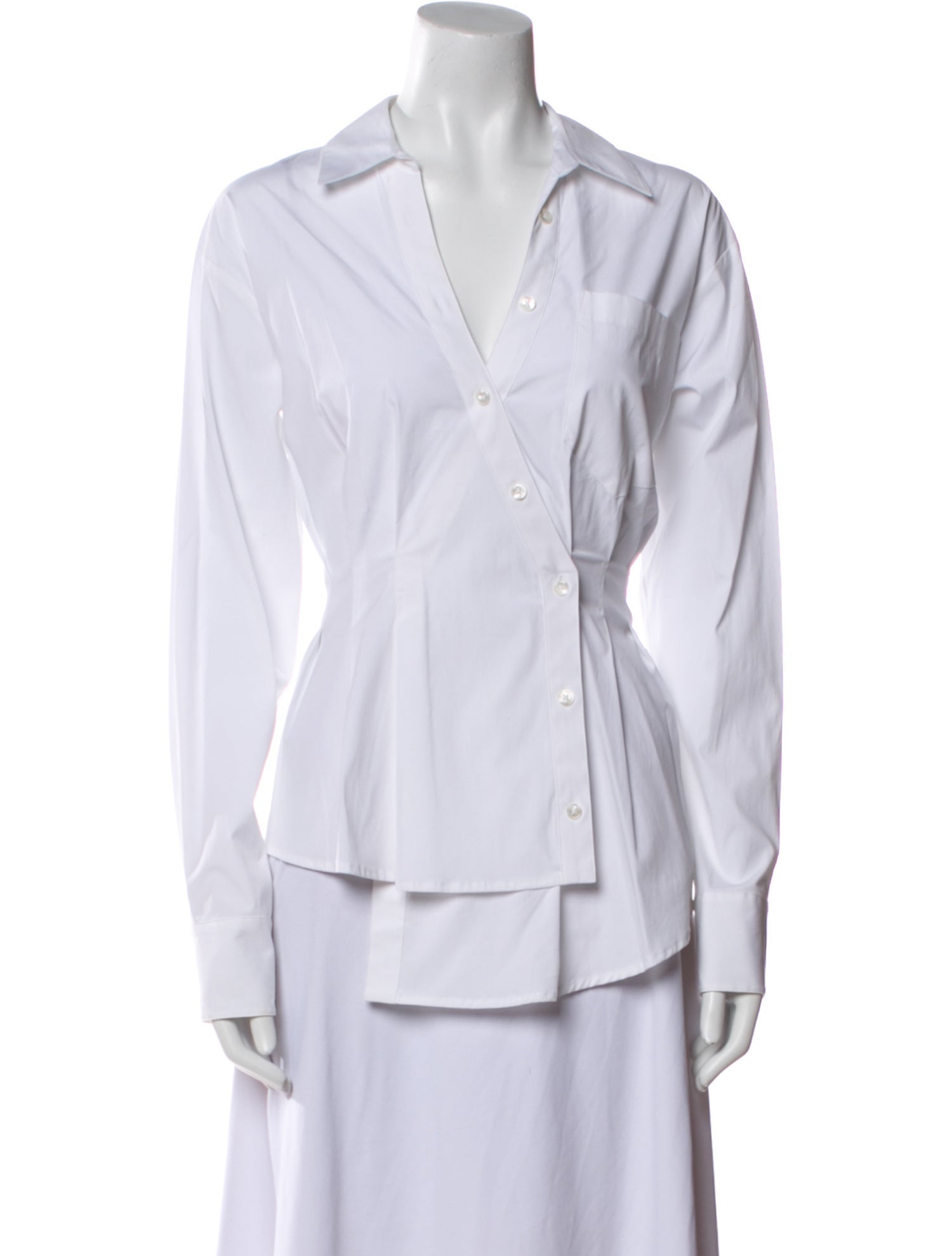 Veronica Beard Long Sleeve Button-Up Top