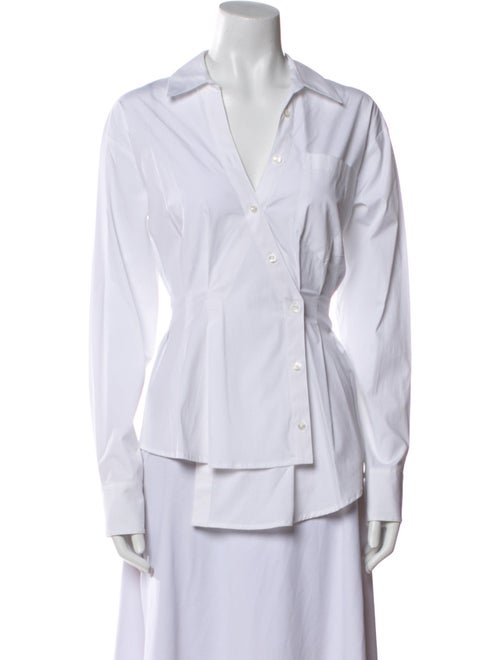 Veronica Beard Long Sleeve Button-Up Top