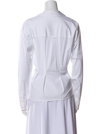 Veronica Beard Long Sleeve Button-Up Top