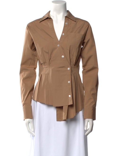 Veronica Beard Long Sleeve Button-Up Top