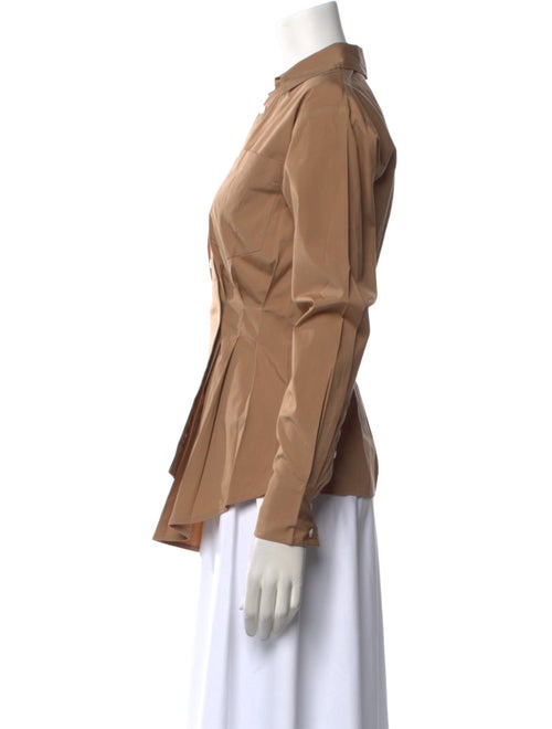 Veronica Beard Long Sleeve Button-Up Top