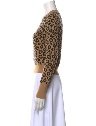 Veronica Beard Wool Animal Print Sweater