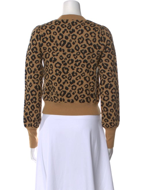 Veronica Beard Wool Animal Print Sweater