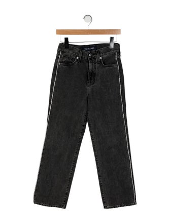 Veronica Beard Mid-Rise Straight Leg Jeans