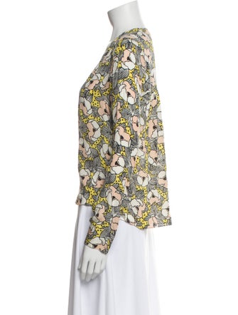 Veronica Beard Silk Floral Print Blouse