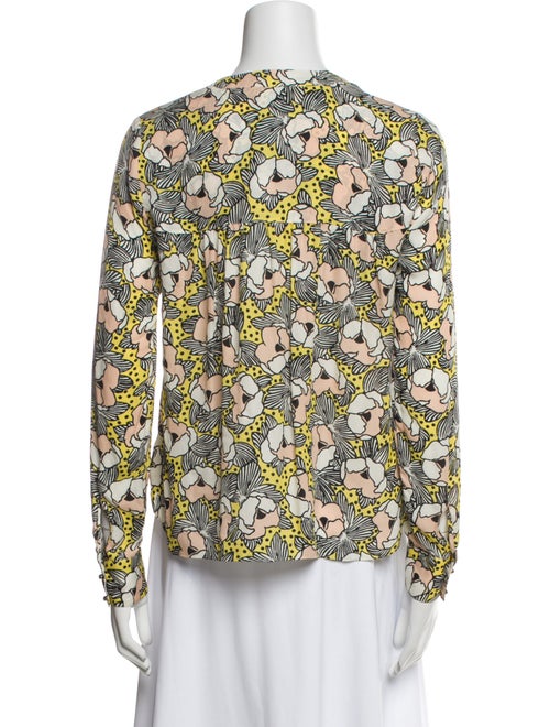 Veronica Beard Silk Floral Print Blouse