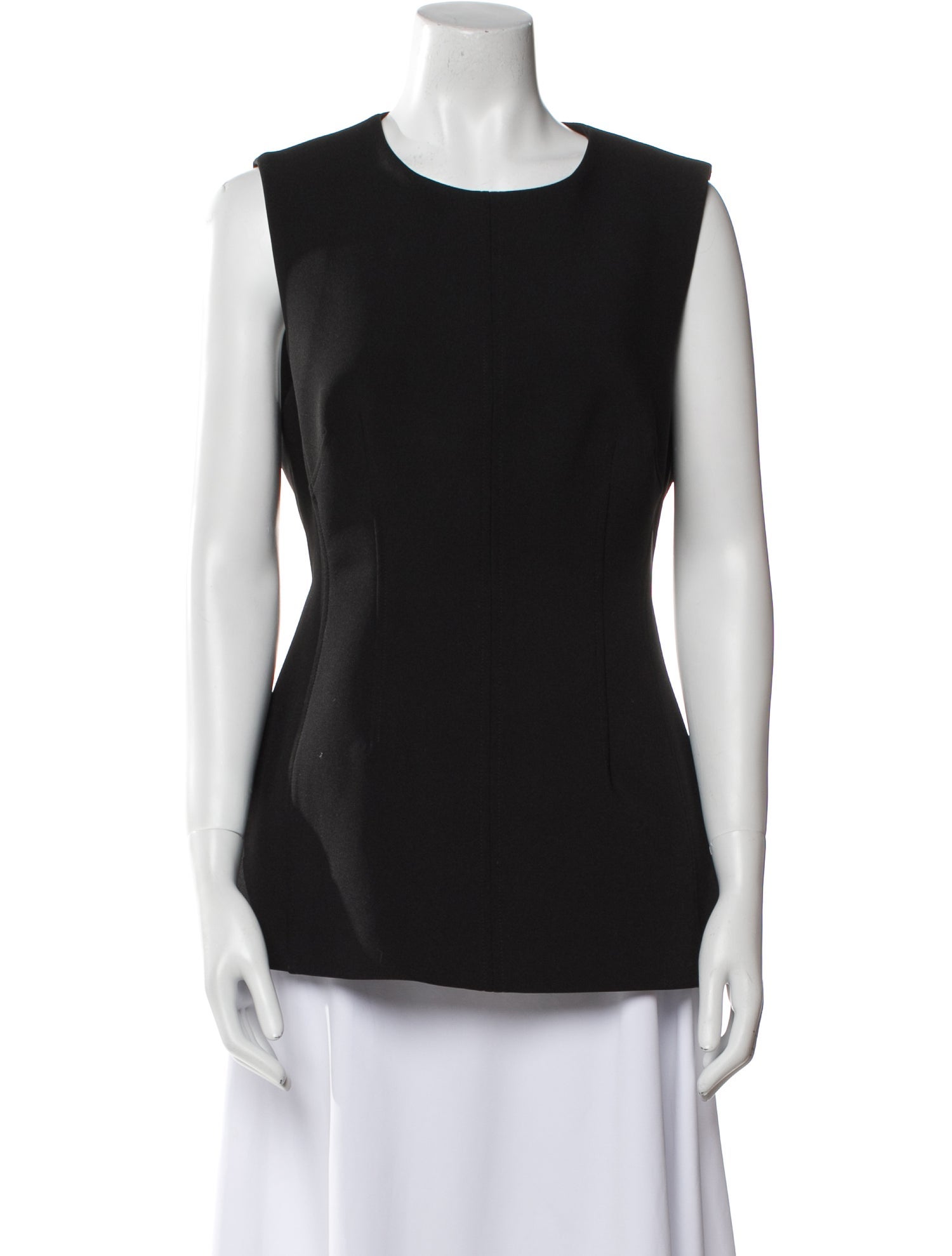 Veronica Beard Crew Neck Sleeveless Top