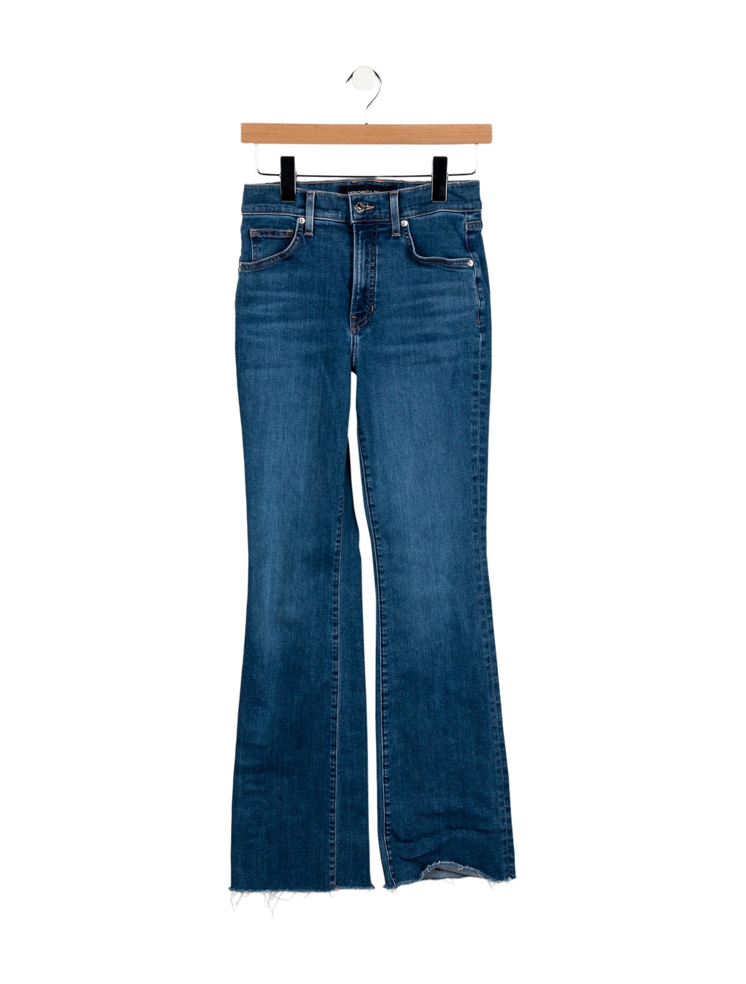 Veronica Beard Mid-Rise Wide Leg Jeans