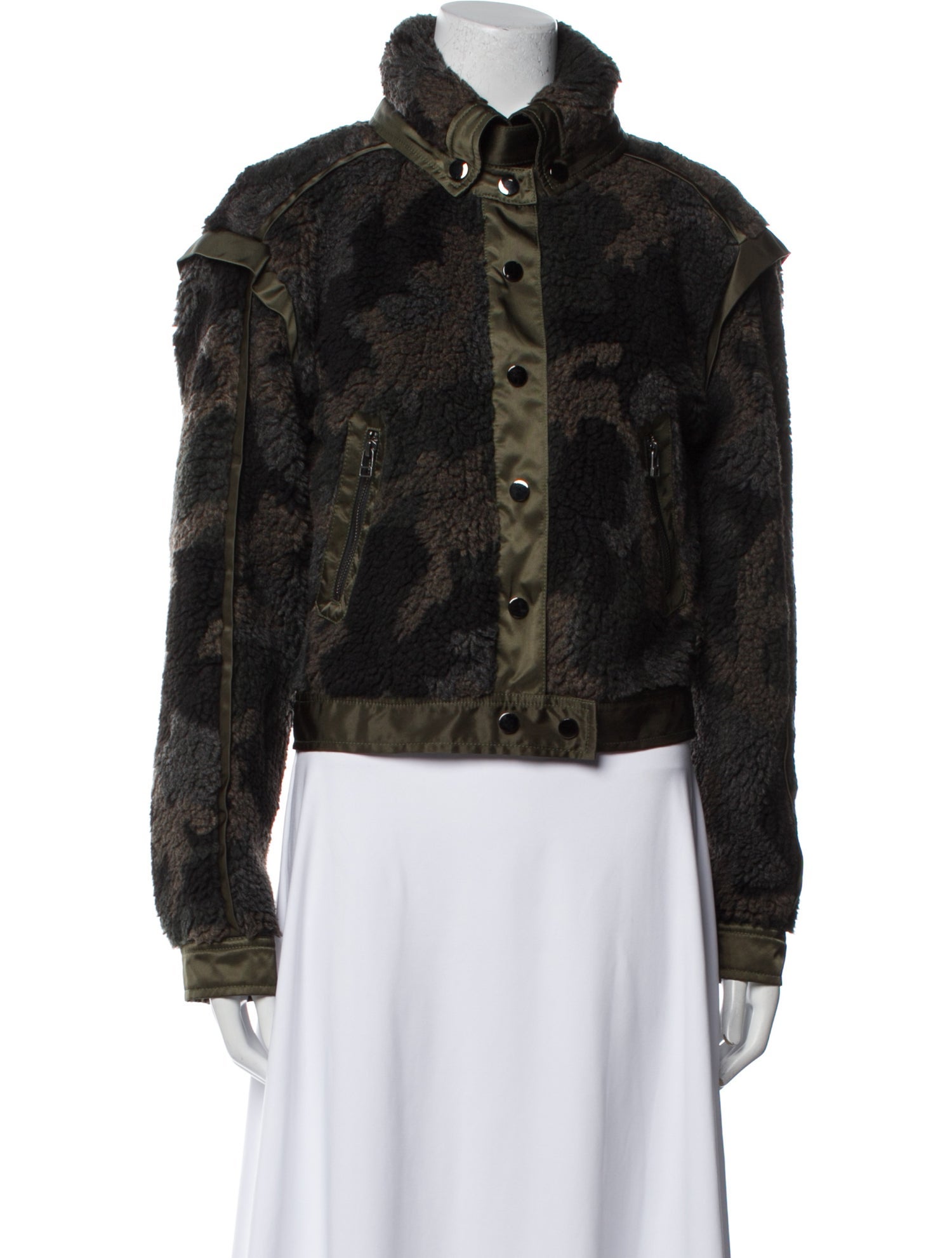 Veronica Beard Printed Faux Fur Jacket