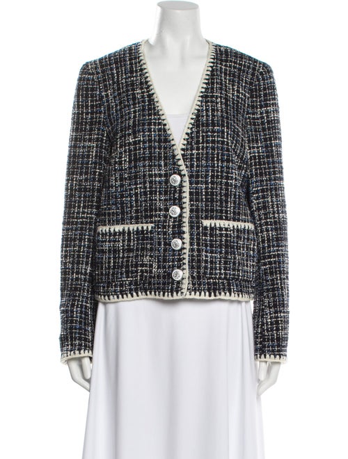 Veronica Beard Tweed Pattern Evening Jacket