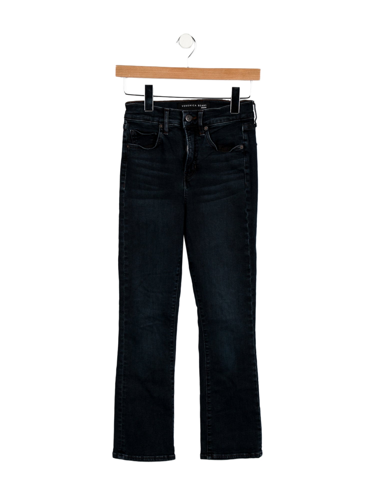 Veronica Beard Mid-Rise Straight Leg Jeans