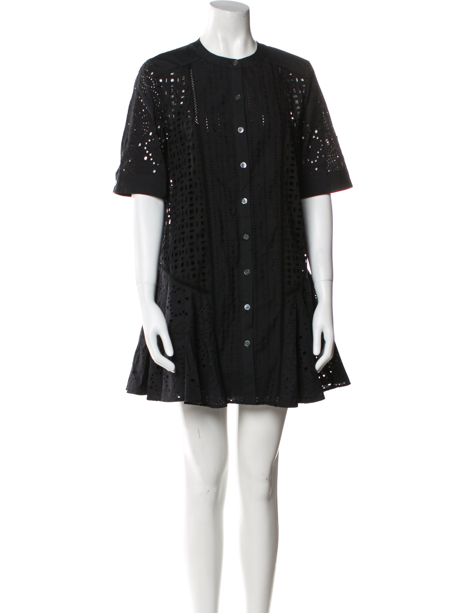 Veronica Beard Crew Neck Mini Dress