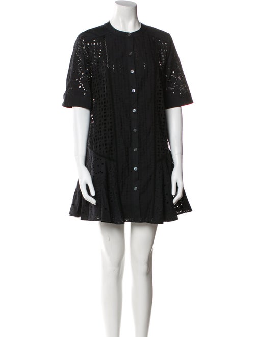 Veronica Beard Crew Neck Mini Dress