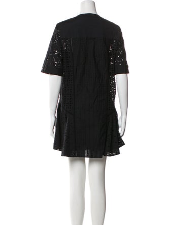 Veronica Beard Crew Neck Mini Dress