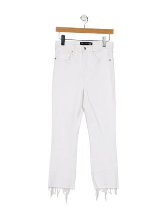 Veronica Beard High-Rise Wide Leg Jeans