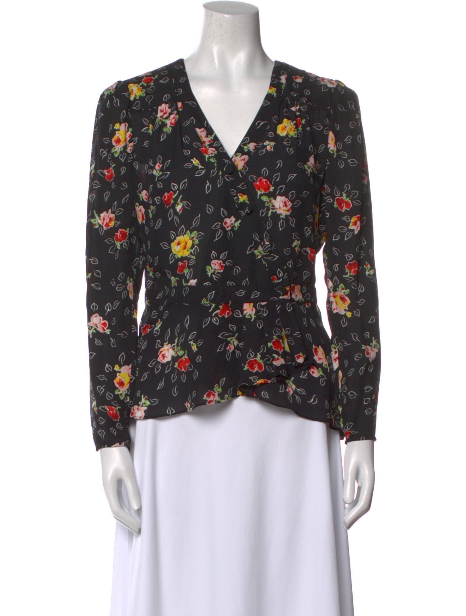 Veronica Beard Silk Floral Print Blouse w/ Tags