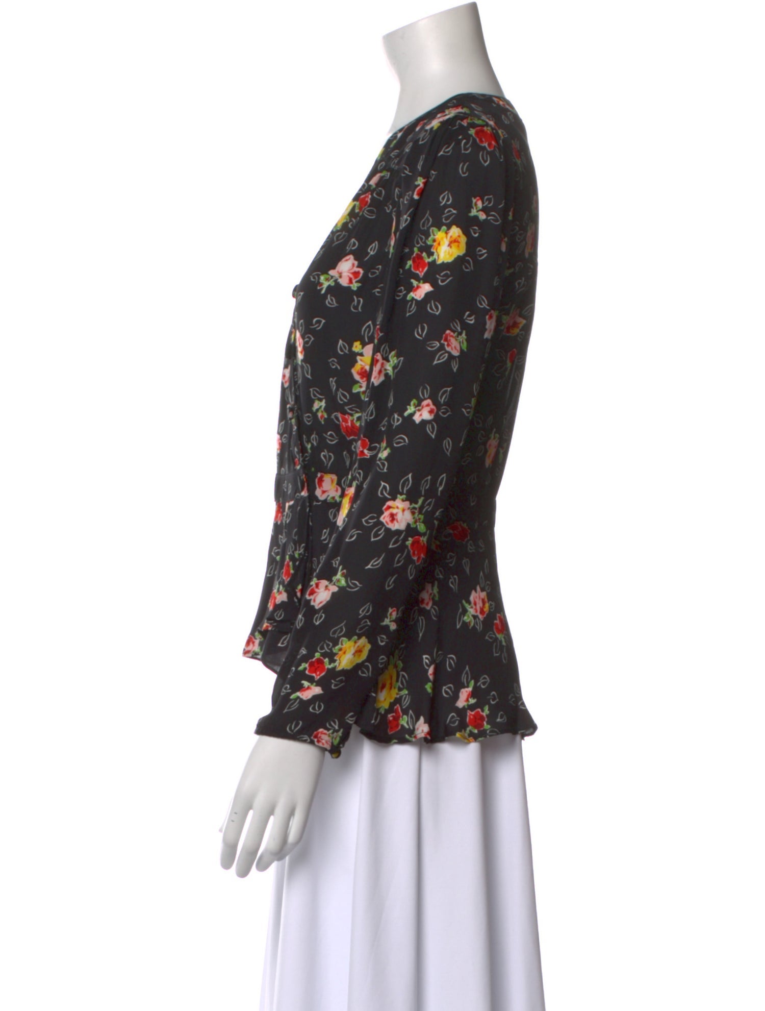 Veronica Beard Silk Floral Print Blouse w/ Tags