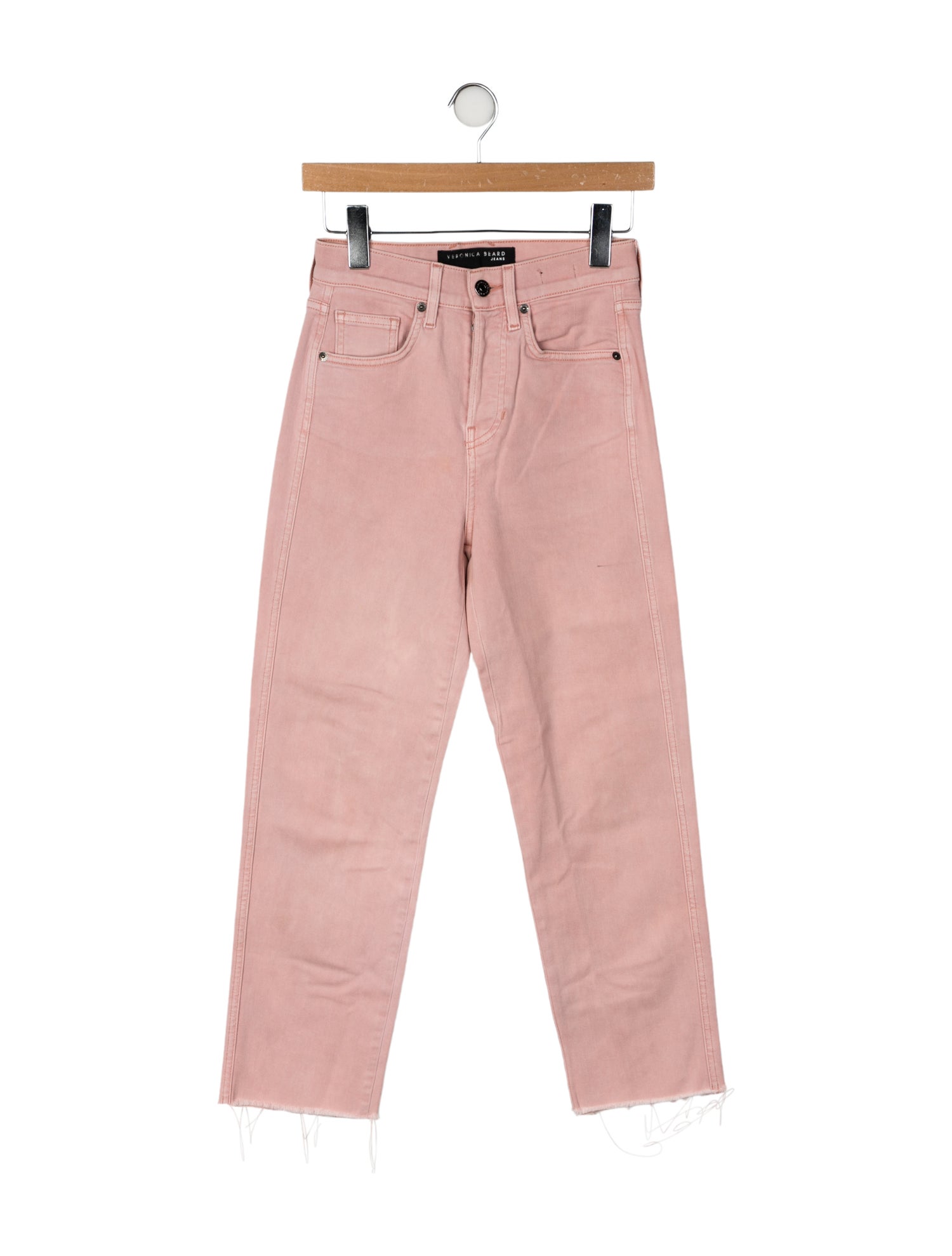 Veronica Beard Mid-Rise Straight Leg Jeans
