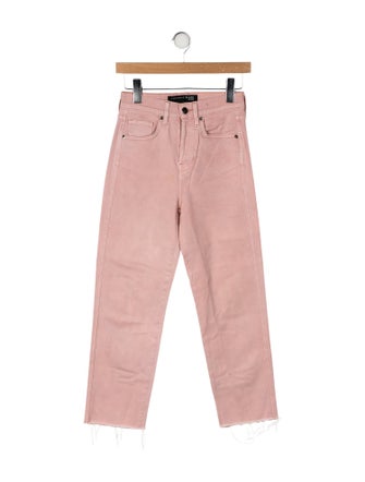 Veronica Beard Mid-Rise Straight Leg Jeans