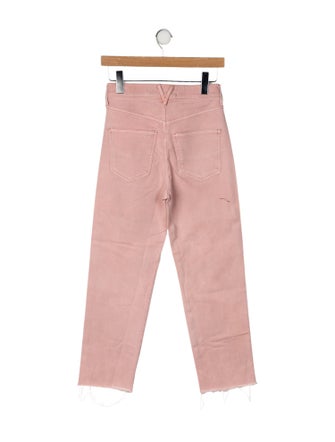 Veronica Beard Mid-Rise Straight Leg Jeans