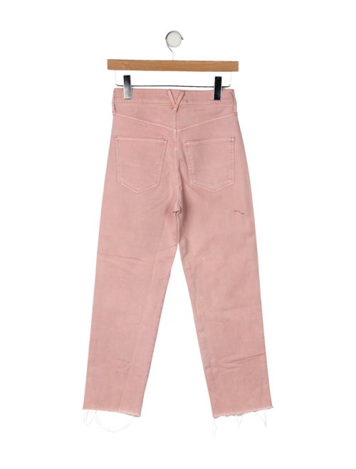 Veronica Beard Mid-Rise Straight Leg Jeans