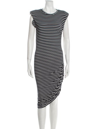 Veronica Beard Striped Midi Length Dress
