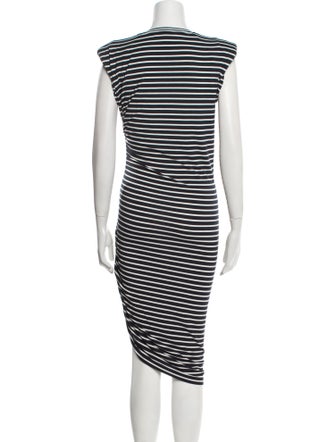 Veronica Beard Striped Midi Length Dress