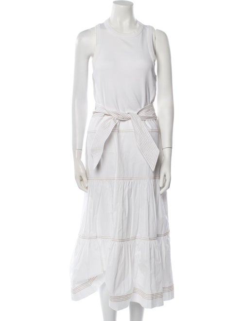 Veronica Beard Crew Neck Long Dress