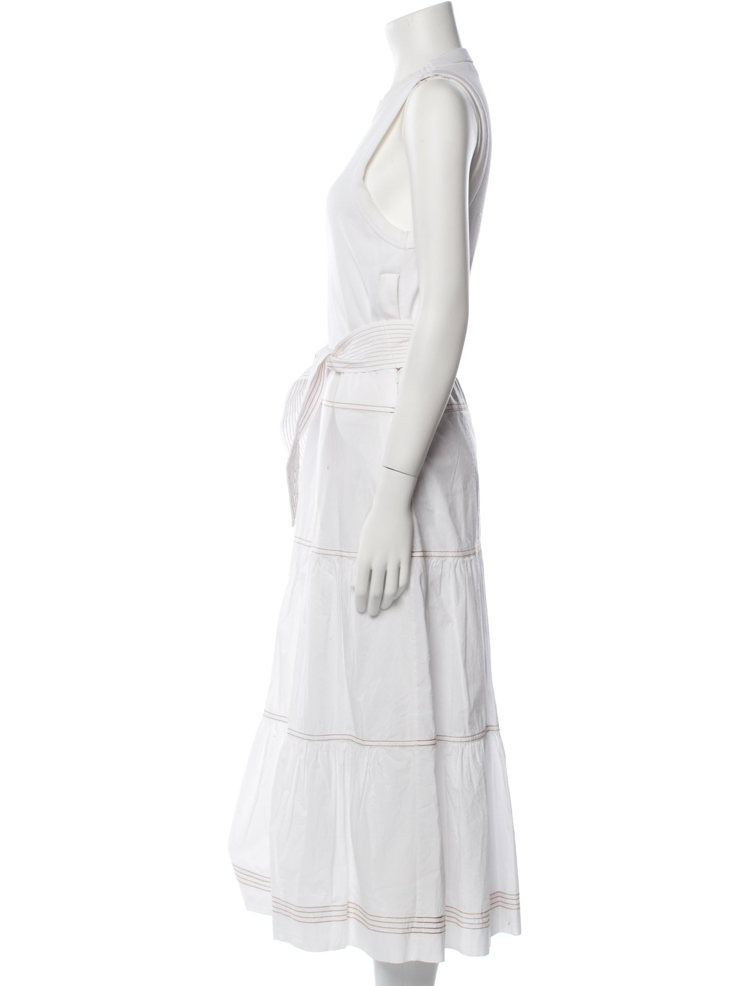 Veronica Beard Crew Neck Long Dress