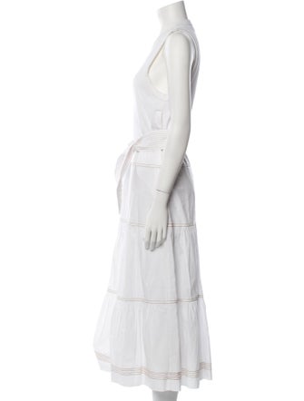 Veronica Beard Crew Neck Long Dress