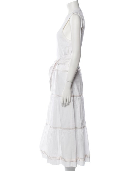 Veronica Beard Crew Neck Long Dress