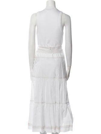 Veronica Beard Crew Neck Long Dress