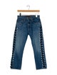 Veronica Beard Mid-Rise Straight Leg Jeans